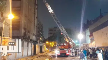 قوات الحماية المدنية تقوم بتبريد الحريق الجديد في سنترال رمسيس بعد السيطرة عليه