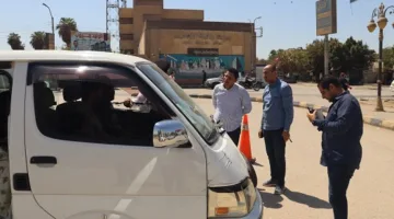 نائب السكرتير العام في بني سويف يزور مجمع المواقف الجديد للاطلاع على سير العمل.