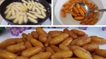 طريقة تحضير أصابع الزلابية الذهبية