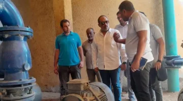 أسوان: حلاوة يراقب تقدم أعمال تحسين إمدادات مياه الشرب في إدفو وتنفيذ مشروعات حياة كريمة