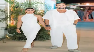 6 لقطات لشيما صابر برفقة زوجها في عطلة الصيف