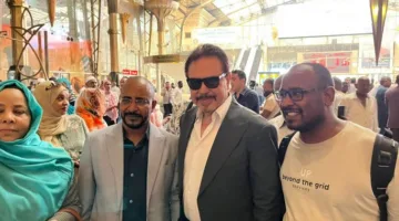 إطلاق الرحلة الثانية للعودة الطوعية: الفنان محمد رياض يودّع السودانيين في محطة مصر