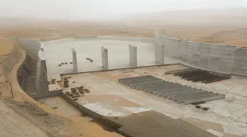 إعادة بناء سد الساقية الحمراء الكبير تحقق تقدماً بنسبة 83%