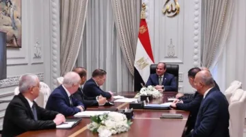الرئيس السيسي يجتمع بمدير الوكالة الدولية للطاقة النووية لمناقشة مستجدات بناء محطة الضبعة النووية للأغراض المدنية.
