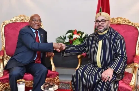 زوما يتذكر لقائه التاريخي مع الملك محمد السادس في عام 2017