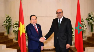 ولد الرشيد يرحب برئيس الجمعية الوطنية في فيتنام.
