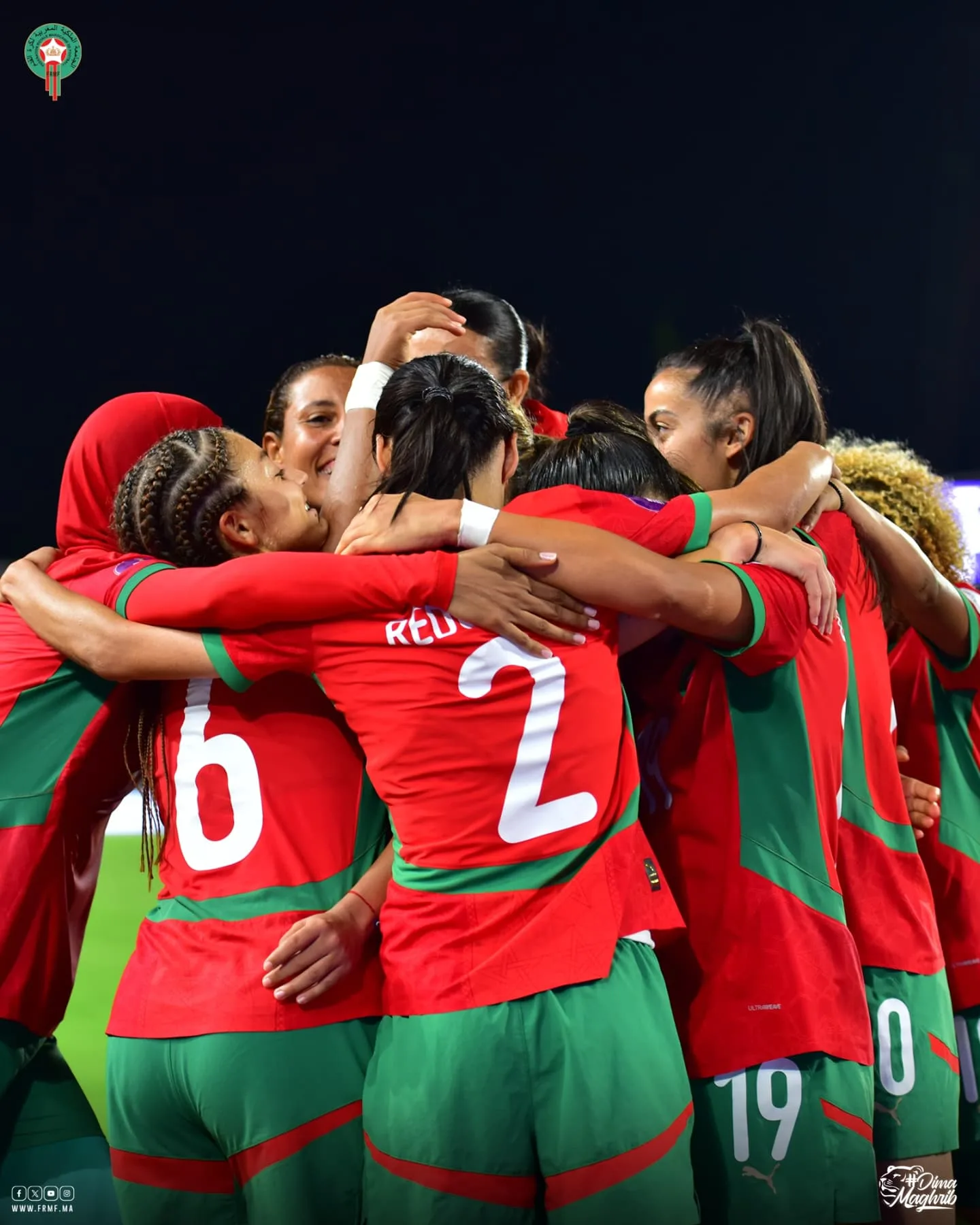 المنتخب النسائي المغربي ينتهي من الشوط الأول في نهائي “الكان” بفوز بهدفين.
