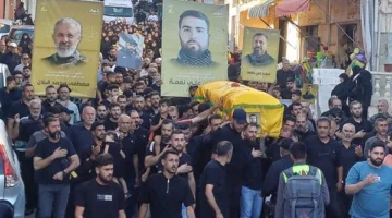 حزب الله يودع الشهيد المجاهد عباس علي نعمة في بلدة عربصاليم الجنوبية