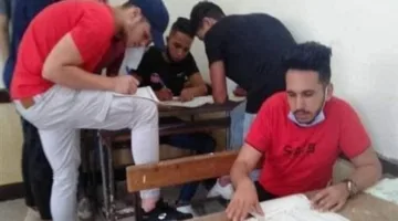 توافد طلاب الثانوية العامة إلى مدارس أكتوبر لأداء اختبار الرياضيات البحتة وسط إجراءات صارمة