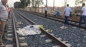 قطار يصدم مزارعًا وحيوانه أثناء عبورهما السكة الحديدية من منطقة غير مخصصة في البدرشين