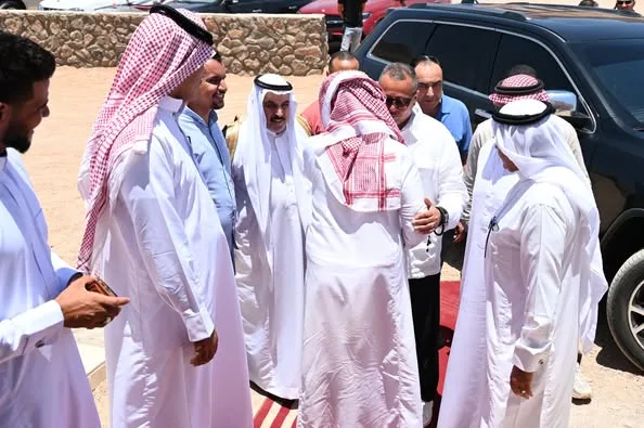 من وادي مجيرح.. محافظ جنوب سيناء يناقش توضيح ملكيات الأراضي مع سكان دهب من وادي مجيرح.. محافظ جنوب سيناء يناقش توضيح ملكيات الأراضي مع سكان دهب