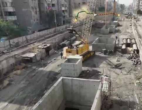 مصدر: محطة المطبعة تجهز لاستقبال ماكينة الحفر القادمة من العريش بعد الانتهاء من حفر وتبطين أحد النفقين. مصدر: محطة المطبعة تجهز لاستقبال ماكينة الحفر القادمة من العريش بعد الانتهاء من حفر وتبطين أحد النفقين.