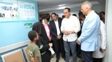 محافظ أسوان ورئيس هيئة الرعاية الصحية يزوران نظام التأمين الشامل في مستشفى المسلة التخصصي.