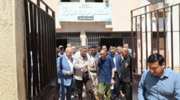 محافظ الجيزة يزور مستشفى مبارك المركزي في منشأة القناطر لمتابعة سير العمل.