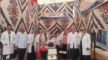 البيطرى في الشرقية يقيم قافلة طبية مجانية للعلاج البيطرى في قرية سلمنت