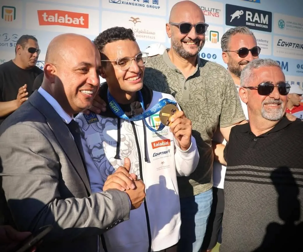 تتويج بطل مصر بالميدالية الذهبية في نهائي كأس العالم للخماسي الحديث 2025 بالإسكندرية