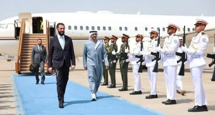 الرئيس السوري أحمد الشرع يقوم بزيارة رسمية إلى الإمارات العربية المتحدة