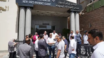 السبكي يقوم بزيارة مركز الأورام في أسوان ومركز الرمد التخصصي