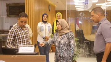 نائب محافظ دمياط تتابع تقدم العمل في مركز التحكم