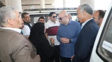محافظ بني سويف يزور تدشين التشغيل التجريبي الجزئي لمجمع المواقف الجديد بطريق ناصر والواسطى