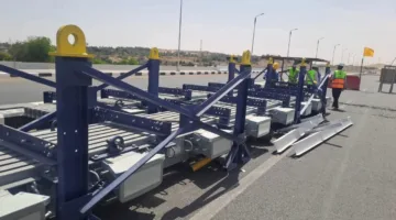 محافظ أسوان يرصد اكتمال المرحلة الأولى لتركيب الفواصل الدائمة في محور وكوبري بديل خزان أسوان