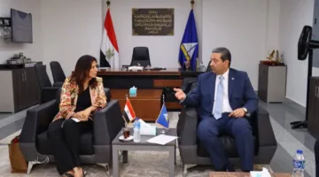 محافظ دمياط يلتقي ماجى نصيف، المديرة التنفيذية لهيئة فولبرايت في مصر