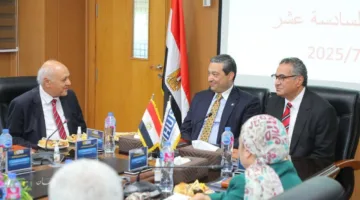 محافظ دمياط يقوم بزيارة إلى جامعة حورس