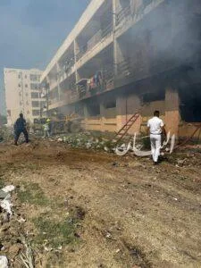 شجاعة أنقذت الأرواح: الملازم أول كريم وليد ينقذ ثلاثة أطفال من حريق ضخم في جمصه