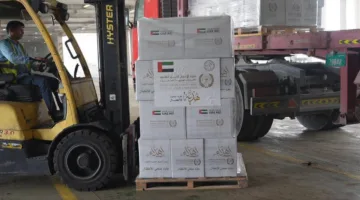 عملية الفارس الشهم 3 تُعلن عن انطلاق تحميل السفينة الإنسانية ‘خليفة’ لدعم غزة