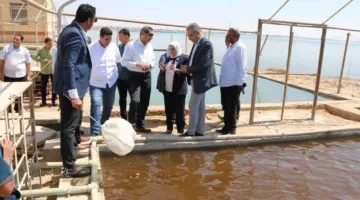 محافظ السويس يقوم بجولة تفقدية في المعهد القومي لعلوم البحار والمصايد بحي عتاقة