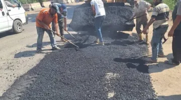 الهيئة العامة للطرق تبدأ تنفيذ أعمال الصيانة والترميم للانقطاعات على طريق دمياط