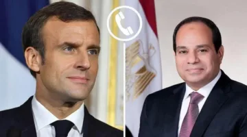 الرئيس السيسي receives a phone call from French President Macron.