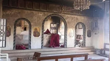 سوريا: أشخاص مجهولون يشعلون النيران في كنيسة مار ميخائيل الأثرية بالسويداء
