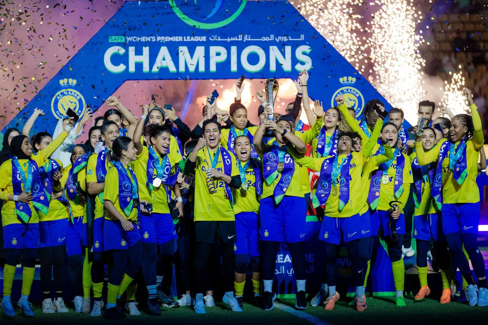 فريق النصر النسائي يدخل المنافسة في المرحلة التمهيدية لبطولة دوري أبطال آسيا للسيدات. فريق النصر النسائي يدخل المنافسة في المرحلة التمهيدية لبطولة دوري أبطال آسيا للسيدات.
