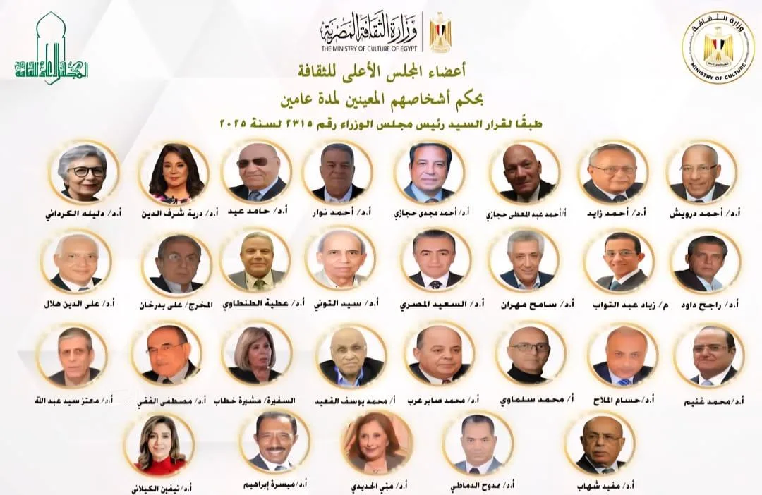 جامعة القاهرة تبارك مجموعة من أساتذتها وخريجيها على انتخابهم لعضوية المجلس الأعلى للثقافة.
