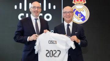 سيسكو وريال مدريد تعززان تعاونهن لإعادة تصور الابتكار الرياضي من خلال الذكاء الاصطناعي والتواصل.