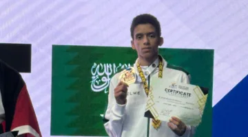 خالد الشهراني يمنح السعودية ميدالية برونزية في بطولة آسيا للتايكوندو.