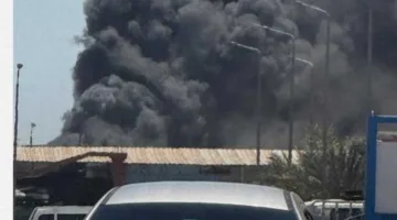 نيران ضخمة تندلع في مصنع بدمياط والدفاع المدني يسعى لإخمادها
