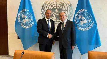 Minister of Foreign Affairs Meets with UN Secretary-General During International Conference on Peaceful Resolution of the Palestinian Issue