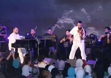 فؤاد ومنيب يحاكون أنغام الموسيقى في أمسيات صيف الأوبرا.