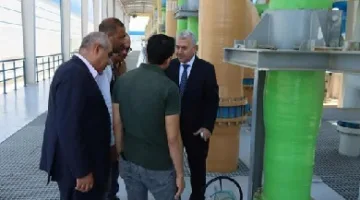 تفقد رئيس الشركة القابضة لمياه الشرب محطة غرب العريش