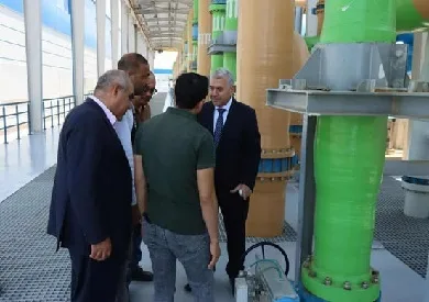 تفقد رئيس الشركة القابضة لمياه الشرب محطة غرب العريش تفقد رئيس الشركة القابضة لمياه الشرب محطة غرب العريش