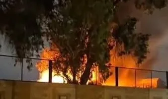 إخماد حريق في ورشة السكك الحديدية على طريق الحسينية في الزقازيق