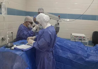 البحيرة تعزز جهودها في مكافحة الجلوكوما: فحص 30 مريضًا وإجراء 6 عمليات جراحية في دمنهور. البحيرة تعزز جهودها في مكافحة الجلوكوما: فحص 30 مريضًا وإجراء 6 عمليات جراحية في دمنهور.