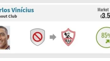 حصريًا: الزمالك يقترب من ضم كارلوس فينيسيوس، مهاجم جلطة سراي وفولهام السابق، في انتقال مجاني.