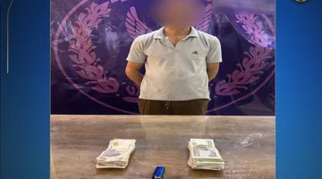arrest of a worker for setting fire to a restaurant with the intention of robbery in Cairo.