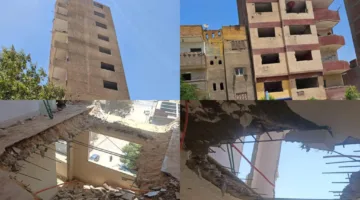 محافظ القاهرة: نواصل رصد المباني المهددة بالسقوط وإزالة مبنى مائل في حي طرة