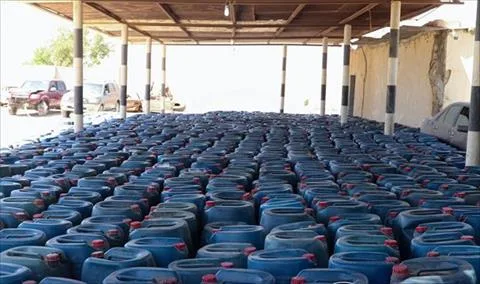 confiscation of 69,000 liters of fuel intended for smuggling in Ajdabiya. confiscation of 69,000 liters of fuel intended for smuggling in Ajdabiya.