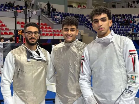 منتخب مصر لسلاح الشيش يتفوق على إسرائيل ويتأهل إلى الدور الثاني في بطولة العالم منتخب مصر لسلاح الشيش يتفوق على إسرائيل ويتأهل إلى الدور الثاني في بطولة العالم