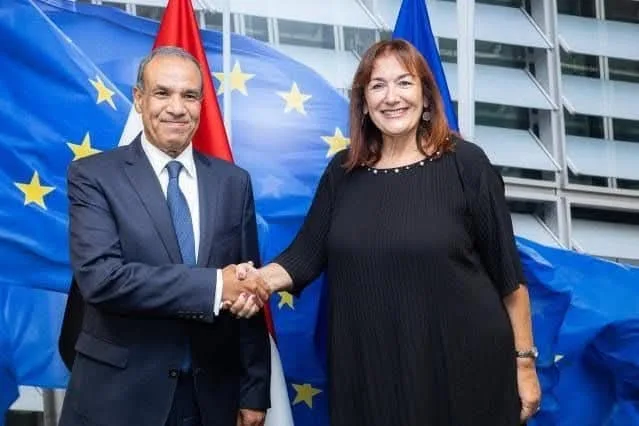 وزير الخارجية والهجرة يبدأ زيارته إلى بروكسل بلقاء مفوضة الاتحاد الأوروبي المعنية بشؤون المتوسط.